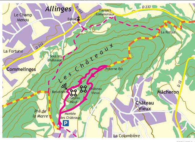 Plan ballade Allinges