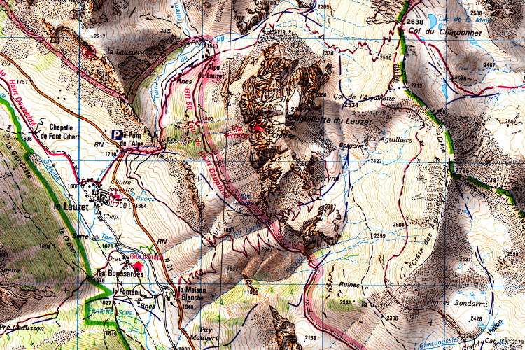 Carte de la randonne