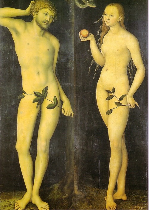Florence, Galerie des Offices - Adam et Eve par Cranach