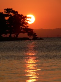 Coucher de soleil  Matsue