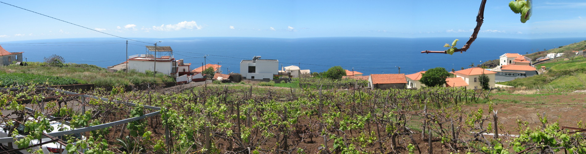 Vue depuis la terrasse du gte