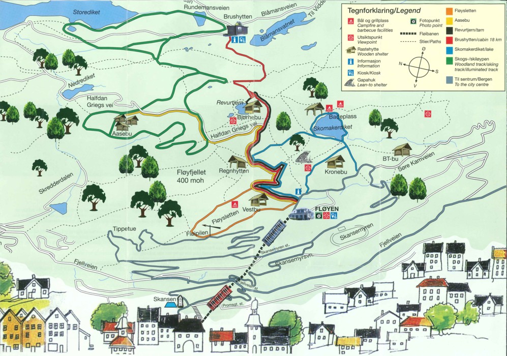 Carte Mont Floyen