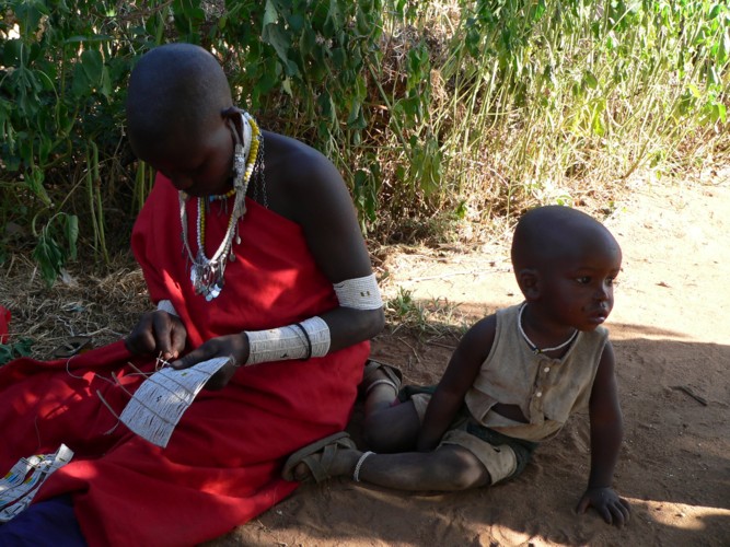 Jeune mre masai