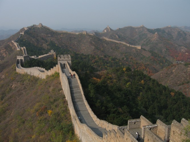 La Grande Muraille entre Jingshaling et Simatai