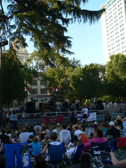 Concert au parc Chavez