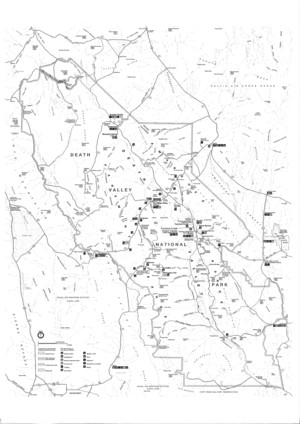 Carte de la Valle de la Mort
